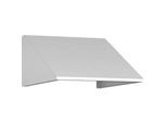 Schrägdachaufsatz für C+P Schliessfachschrank Resisto, Neigung von 26°, B 396 x T 540 x H 230 mm, Stahl, verkehrsweiss RAL 9016