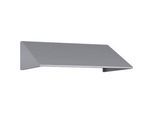 Schrägdachaufsatz für C+P Schliessfachschrank Resisto, Neigung von 26°, B 772 x T 540 x H 230 mm, Stahl, weissaluminium RAL 9006