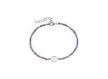 Armband LADY, silber (silber 925, silber 925), Armbänder, Damen, Perlen Silber 925 (Sterlingsilber), Perlen, Silber 925 (Sterlingsilber), Armkette