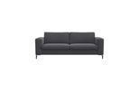 2,5-Sitzer FLEXLUX "Fiore, superbequemer Sitzkomfort durch Kaltschaum im Sitz", grau (dervit grau), B:196cm H:85cm T:92cm, 100% Polyester, Sofas, breite Armlehnen, Füße Alu+schwarz
