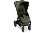 ABC Design Buggy , Olivgrün , Metall , 54x111x80 cm , EN 1888 , Feststellbremse, Fußstütze abklappbar, Federung, kugelgelagerte Räder, 5-Punkte-Gurt, für Babyschale geeignet, Griff in Lederoptik, Transportsicherung, mit Tragegriff, Einhand-Faltmechanismus , Baby on Tour, Kinderwagen, Buggys