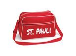 multifanshop Retrotasche - St. Pauli - Textmarker - Druck weiß - Tasche