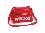 multifanshop Retrotasche - Düsseldorf - Textmarker - Druck weiß - Tasche
