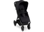 ABC Design Buggy , Schwarz , Metall , 55.5x111x79.5 cm , EN 1888 , Feststellbremse, Fußstütze abklappbar, Federung, kugelgelagerte Räder, 5-Punkte-Gurt, für Babyschale geeignet, Griff in Lederoptik, Transportsicherung, mit Tragegriff, Einhand-Faltmechanismus , Baby on Tour, Kinderwagen, Buggys
