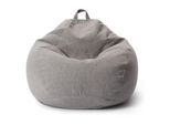 Sitzsack LUMALAND "Comfort Line", grau (hellgrau), B:100cm H:120cm T:50cm, Polyester, Sitzsäcke, Sitzsack