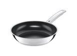 WMF Bratpfanne , Schwarz, Edelstahlfarben , Metall , rund , backofengeeignet, breiter Schüttrand, antihaftbeschichtet, ergonomischer Griff, PFOA-frei, PTFE-frei , Kochgeschirr, Pfannen, Bratpfannen