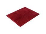Vossen Badteppich , Bordeaux , Textil , Uni , rechteckig , 50x60 cm , ISO 9001, Fkt, Made in Austria, Oeko-Tex® Standard 100 , für Fußbodenheizung geeignet , Heimtextilien, Badtextilien, Badematten