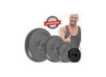 Miweba Sports Hantelscheiben HSG12, 4x 1,25 kg Hantel-Gewichte, passend für Ø 30mm, Set, Gusseisen