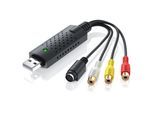 CSL Video Grabber USB Typ A, S-Video, Composite CVBS, Cinch zu USB 2.0 Typ A Stecker, USB Videograbber Audio Video Konverter, PAL NTSC, VHS zu DVD