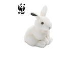 Plüschtier Schneehase (19cm) lebensecht Kuscheltier Stofftier Hase