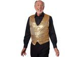 tectake® Pailletten-Weste Herren