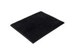 Vossen Badteppich , Schwarz , Textil , Uni , rechteckig , 50x60 cm , ISO 9001, Fkt, Made in Austria, Oeko-Tex® Standard 100 , für Fußbodenheizung geeignet , Heimtextilien, Badtextilien, Badematten