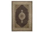 Cazaris Orientteppich , Creme, Schwarz , Textil , Bordüre , rechteckig , 140x200 cm , Care & Fair , für Fußbodenheizung geeignet, in verschiedenen Größen erhältlich , Teppiche Und Böden, Teppiche, Orientteppiche