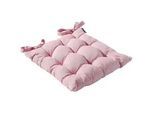 Xxxl Sitzkissen , Rosa , Textil , Füllung: Schaumstoff , 46x6x46 cm , pflegeleicht, hochwertige Qualität, formstabil, langlebig, mittels Bändern zu befestigen, mittels Gurtband zu befestigen , Heimtextilien, Wohntextilien, Sitzkissen