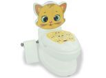 Meine kleine Toilette Katze mit Spülsound und Toilettenpapierhalter