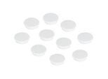Kraftmagnete Franken, rund, bis 2,5 kg, Speziallackierung, Ø 38 mm, Kunststoff, weiss, 10 Stück