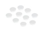Kraftmagnete Franken, rund, bis 0,8 kg, Speziallackierung, Ø 32 mm, Kunststoff, weiss, 10 Stück