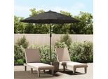 vidaXL Sonnenschirm mit Aluminium-Mast 270 cm Anthrazit