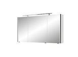Pelipal Serie 7045 Spiegelschrank SEEA02413G126AU LED-Plus-Aufsatzleuchte, dreitürig, chrom, 130 cm
