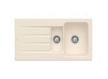 Villeroy & Boch Architectura Einbauspüle 336501FU mit Ablaufgarnitur und Handbetätigung, Ivory