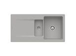 Villeroy & Boch Siluet Einbauspüle 333702KD mit Ablaufgarnitur und Exzenterbetätigung, Fossil