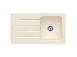 Villeroy & Boch Architectura Einbauspüle 335001FU mit Ablaufgarnitur und Handbetätigung, Ivory