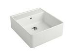 Villeroy und Boch Spülstein Einzelbecken 632061SM Ablaufgarnitur, Handbetätigung, Befestigungssatz, Steam