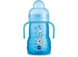 MAM Weithalsflasche , Blau , Kunststoff , 9.5x21.5x7.5 cm , BPA-frei , Füttern, Babyfläschchen