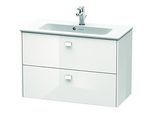 Duravit Brioso Waschtischunterschrank BR411102222 Compact 820x553 mm, Weiß Hochglanz, 2 Auszüge