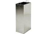 V-Part Inneneimer für modulares Abfalltrennsystem, verzinkt, ausziehbare Griffe, B 207 x T 294 x H 641 mm, 60 Liter