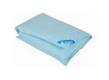 Xxxl Ballonbett Leon, warm,hellblau , Weiß, Hellblau , Textil , Füllung: Federn , 135x200 cm , Made in Germany, Oeko-Tex® Standard 100, Responsible Down Standard (Rds), Downpass, Downafresh® , für Hausstauballergiker geeignet, temperaturausgleichend, feuchtigkeitsregulierend, weich und anschmiegsam, reines Naturprodukt, atmungsaktiv, sehr leicht , Heimtextilien, Kopfpolster & Bettdecken, Bettdecke