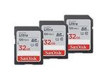 SanDisk Ultra-Speicherkarte 32 GB SDHC UHS-I Klasse 10 3er-Pack