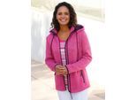 Fleecejacke CASUAL LOOKS, Damen, Gr. 36, pink (fuchsia, meliert), 100% Polyester, meliert, Jacken Fleecejacke