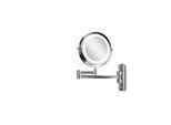 Gillian Jones LED Wall mirror in silver x 10 magnifying