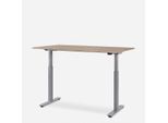 Schreibtische »WRK21 Schreibtisch Smart 120 x 80 cm, Höhenverstellbar, Kendal Eiche / Grau«