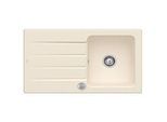 Villeroy & Boch Architectura Einbauspüle 335002FU mit Ablaufgarnitur und Exzenterbetätigung, Ivory