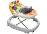 Chicco Lauflernwagen , Grau, Multicolor , Metall, Textil , 65x47x50 cm , Spieltisch mit Musik , Spielzeug, Babyspielzeug, Lauflernwagen