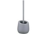 Wenko Wc-Bürstengarnitur , Grau , Keramik , 13.5x38x13.5 cm , Badezimmer, Wc Ausstattung, Wc-bürsten