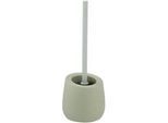 Wenko Wc-Bürstengarnitur , Grün , Keramik , 13.5x38x13.5 cm , Badezimmer, Wc Ausstattung, Wc-bürsten
