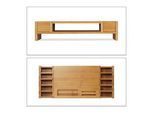relaxdays Monitorständer braun