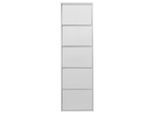 Schuhschrank HEINE HOME, silber (silberfarben), B:50cm H:103cm T:15cm, Stahl, Schränke, Schuhschrank
