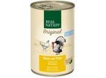 REAL NATURE Original Light Nassfutter für Hunde Huhn mit Pute 6x400 g