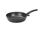 Fissler Bratpfanne , Schwarz , Metall , 1,4 l , rund , kratzfest, antihaftbeschichtet , Kochgeschirr, Pfannen, Bratpfannen