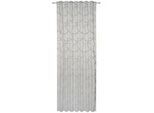 Dieter Knoll Fertigvorhang , Grau , Textil , Graphik , 140x260 cm , AZO-frei, Bsci, Oeko-Tex® Standard 100 , mit Kombiband, für Stange und Schiene geeignet , Heimtextilien, Vorhänge, Fertigvorhänge