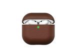 KeyBudz Artisan Series Leather Case for Airpods 4:th gen - Natural Brown