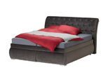 Polsterdoppelbett Derby ¦ grau ¦ Maße (cm): B: 200 H: 116
