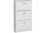 FMD Schuhschrank »Step 3«, Breite 58,5 cm, Tief 17 cm, mit 3 Klappen, Schuhkipper