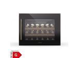 Vinsider Victoria 28 Weinkühlschrank 28 Flaschen Touch UV-Schutz LED leise 2 Regale Schwarz/Antik-Gold-Metallic 38 Flaschen 1 Kühlzone