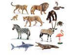 Schleich - Tierfiguren - Afrika-Set mit 12 Tieren Sammelfiguren Spielfiguren
