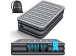 KESSER® Aufblasbare Matratze Luftbett mit eingebauter elektrischer Pumpe integrierte erhöhte aufblasbare Matratze für Übernachtungsgäste mit Aufbewahrungstasche